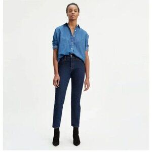 Levi's Dark Blue Ankle Jeans